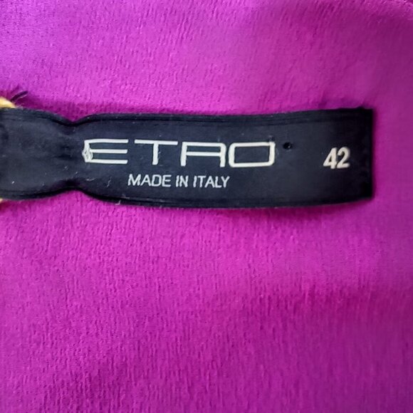 Etro Purple Eyelet Sleeveless Silk Dress NWT - Picture 6 of 10
